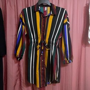 Stripped Retro Dress